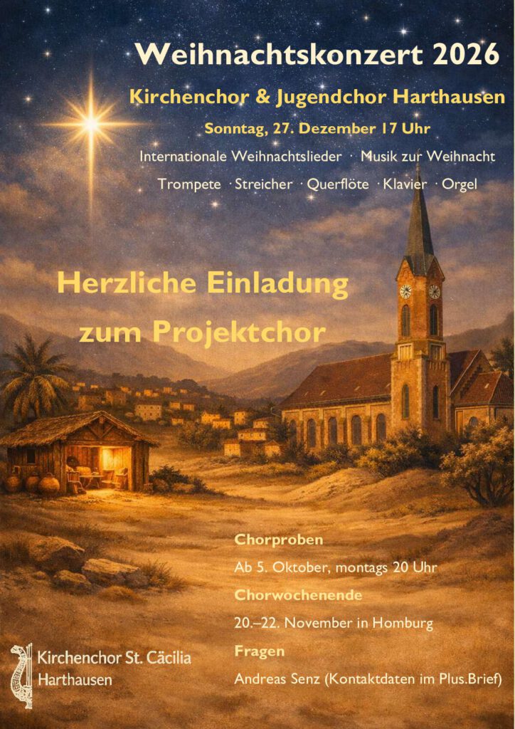 Neues Projekt: Internationale Weihnachtslieder im Weihnachtskonzert am 27.12.2026